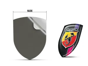Fiat Abarth Automobile Silicone Logos Style Star Customizable